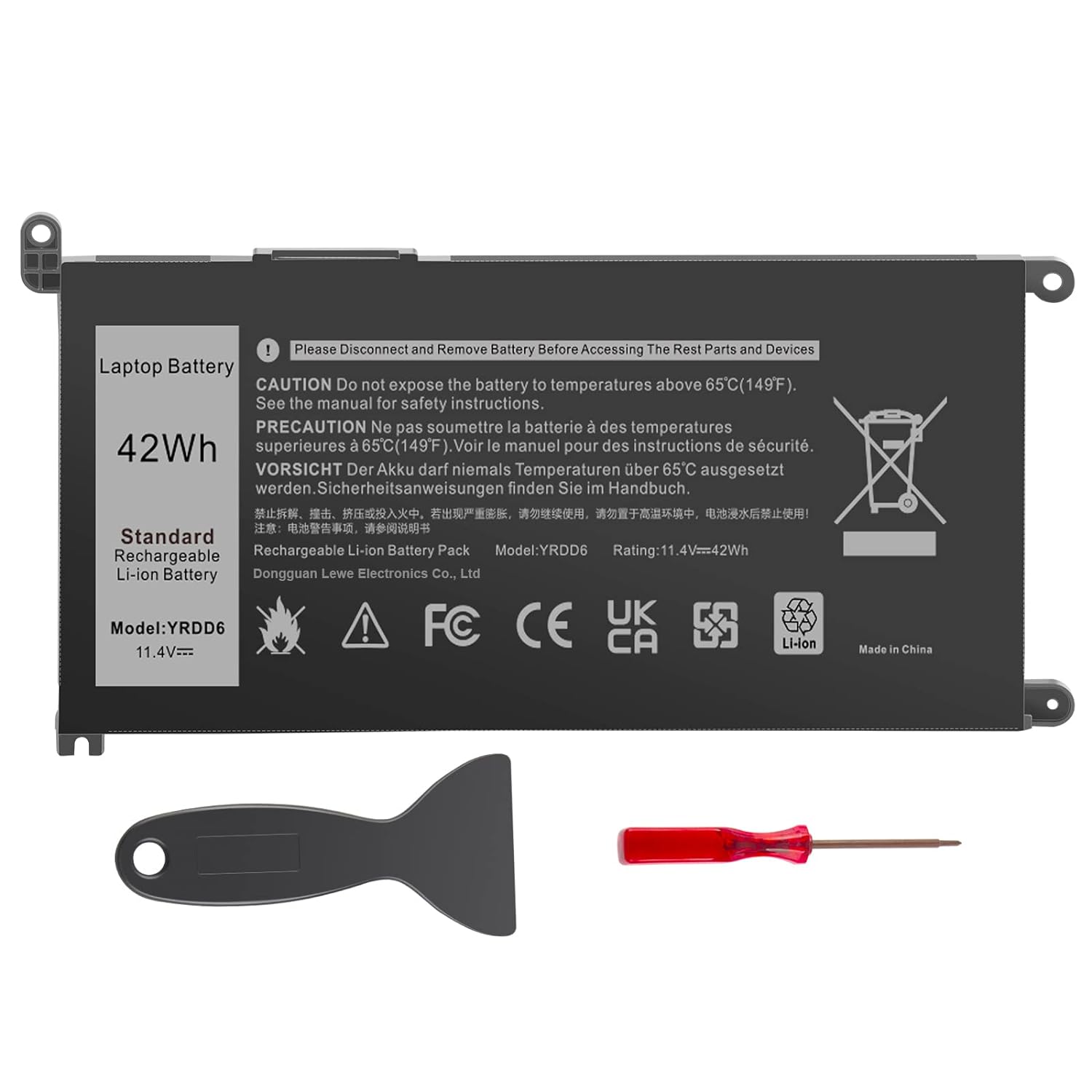 thinkstar 1Vx1H Battery For Dell Inspiron 3310 3583 5481 5482 5485 5491 5591 7586 2-In-1 3493 3501 3582 3584 3593 3793 5480 5493 5581 5…