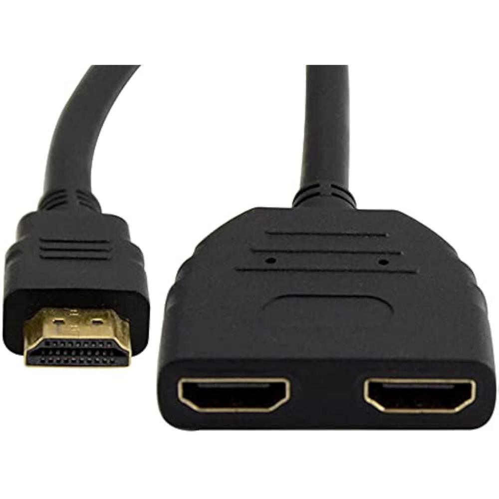 Thinkstar Hdmi Male To Dual Hdmi Female 1 To 2 Way Hdmi Splitter thinkstar-hdmi-male-to-dual-hdmi-female-1-to-2-way-hdmi-splitter