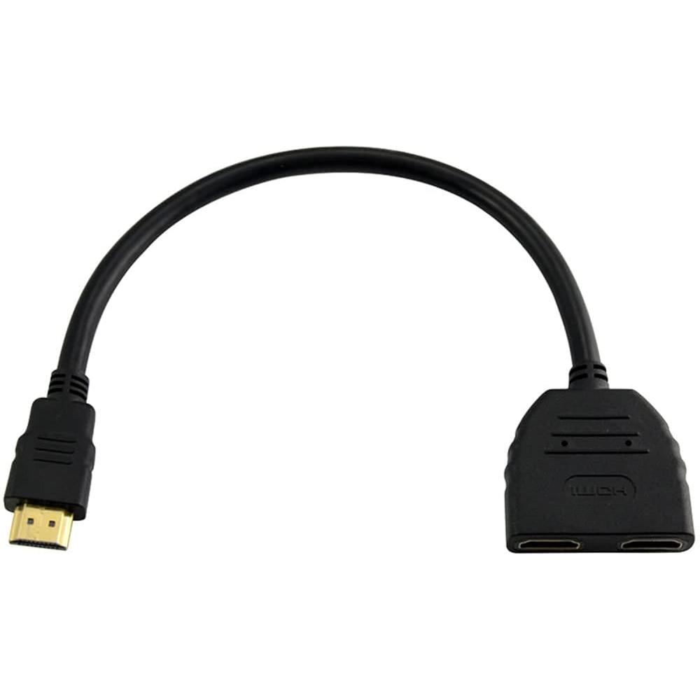 thinkstar Hdmi Male To Dual Hdmi Female 1 To 2 Way Hdmi Splitter ...