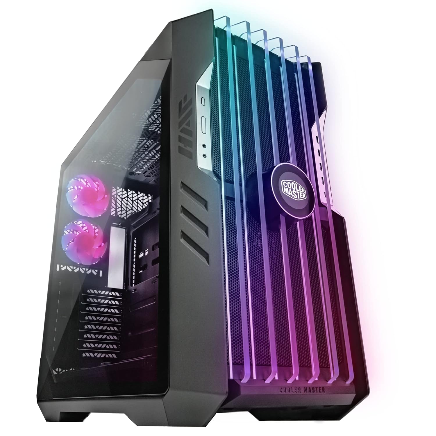 Cooler Master HAF 700 EVO E-ATX High Airflow PC Case with IRIS Customizable LCD .Breathable TG Front Panel, 200mm Sickleflow …