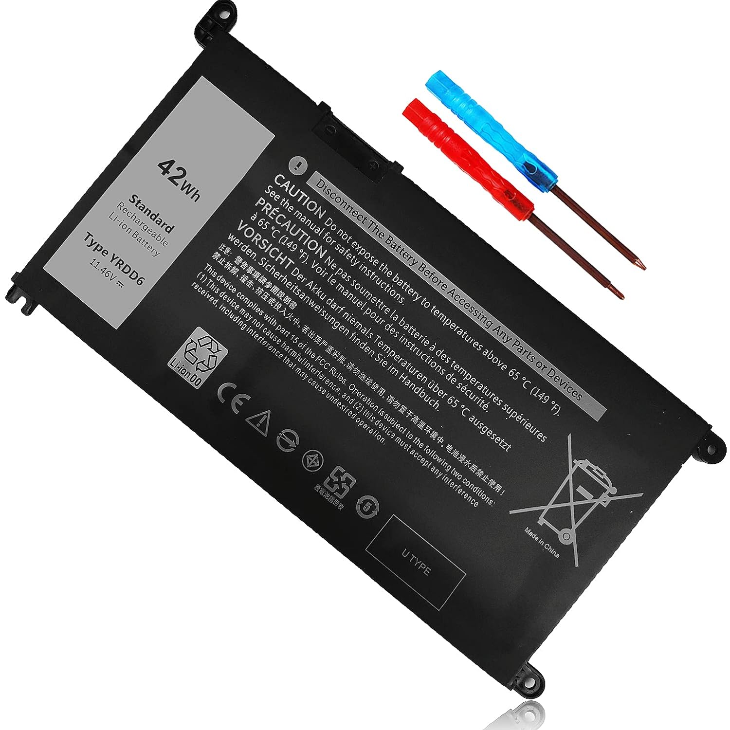 thinkstar 42Wh 1Vx1H Battery For Dell Inspiron 5482 5485 7586 3583 5491 5591 5481 3310 2-In-1 5593 5584 3493 3593 3793 5480 3582 5581 5…