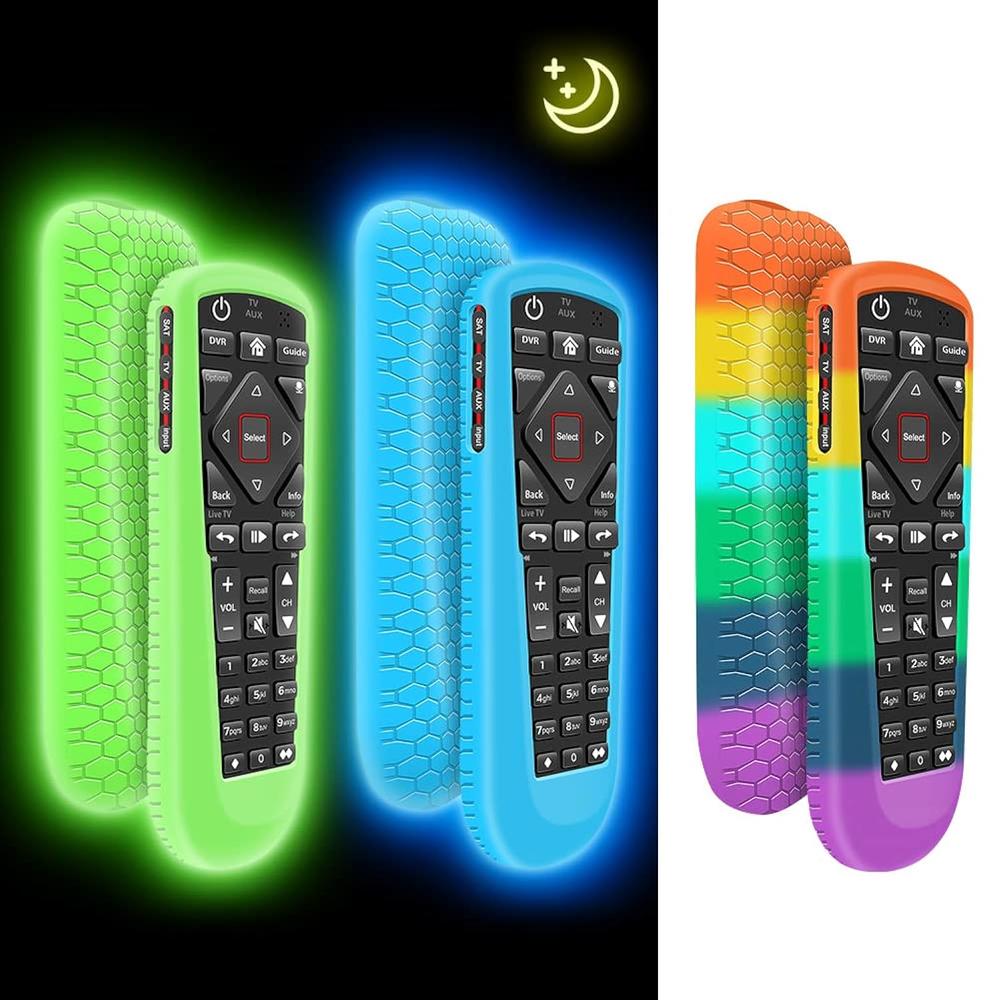 thinkstar 3 Pack Case For Dish Network Remote 52.0/54.0, Silicone Cover For Dish Tv Remote Controller Skin Protective Universal Replace…