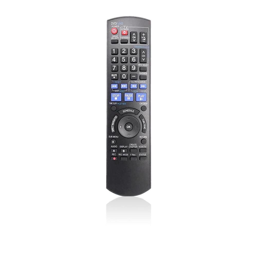 thinkstar Universal For Panasonic Vcr Dvd Player Vhs Recorder Remote Control Replacement N2Qayb000197 Dmr-Ez48V Dmr-Es20 Dmr-Es35V Dmr-…