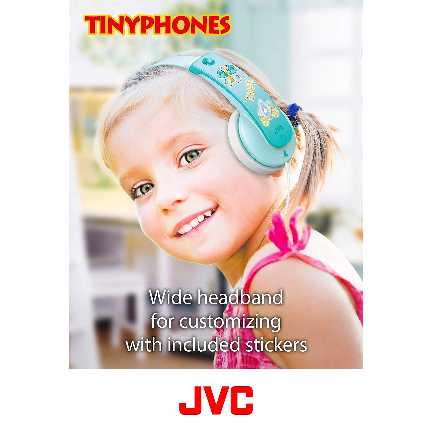 JVC Kenwood JVC HAKD7P Kid's Headphones (Pink)