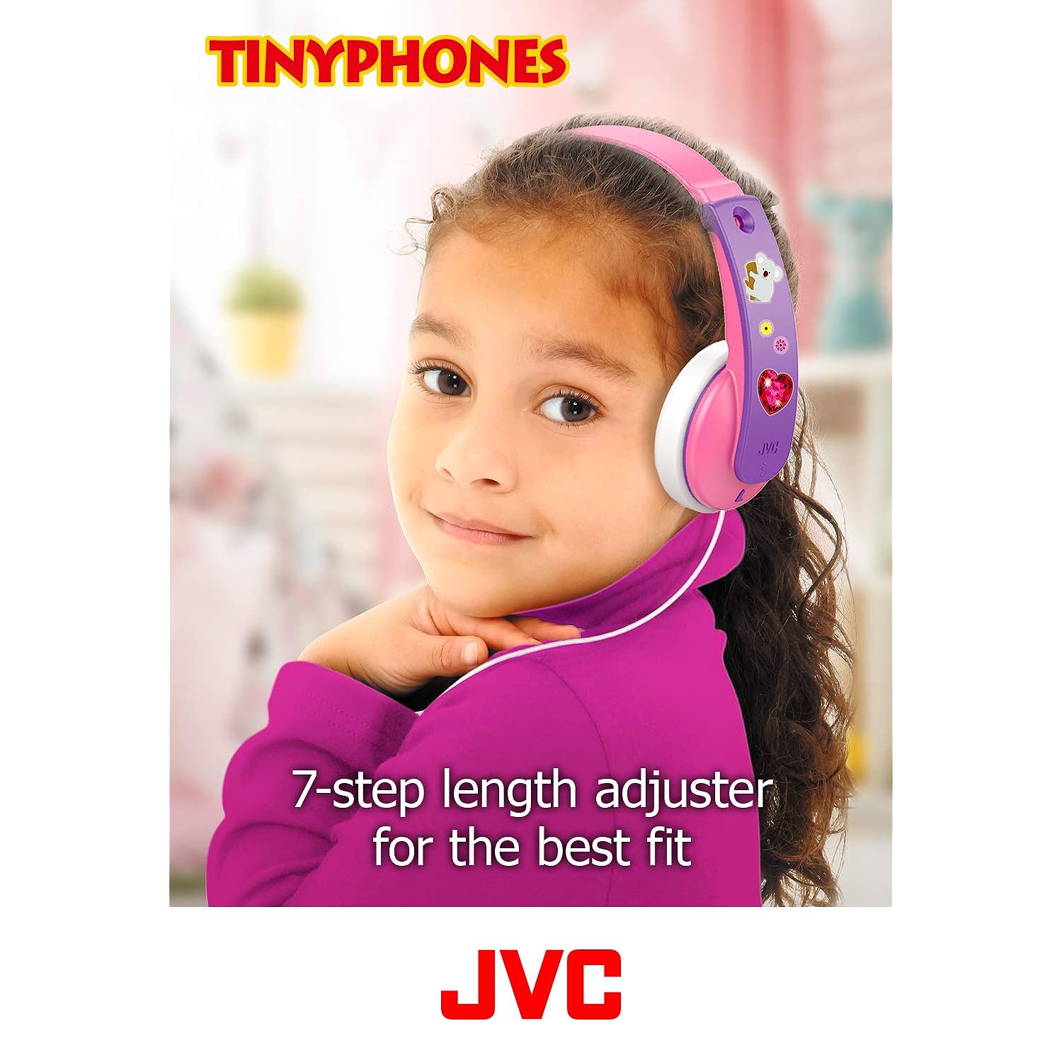JVC Kenwood JVC HAKD7P Kid's Headphones (Pink)