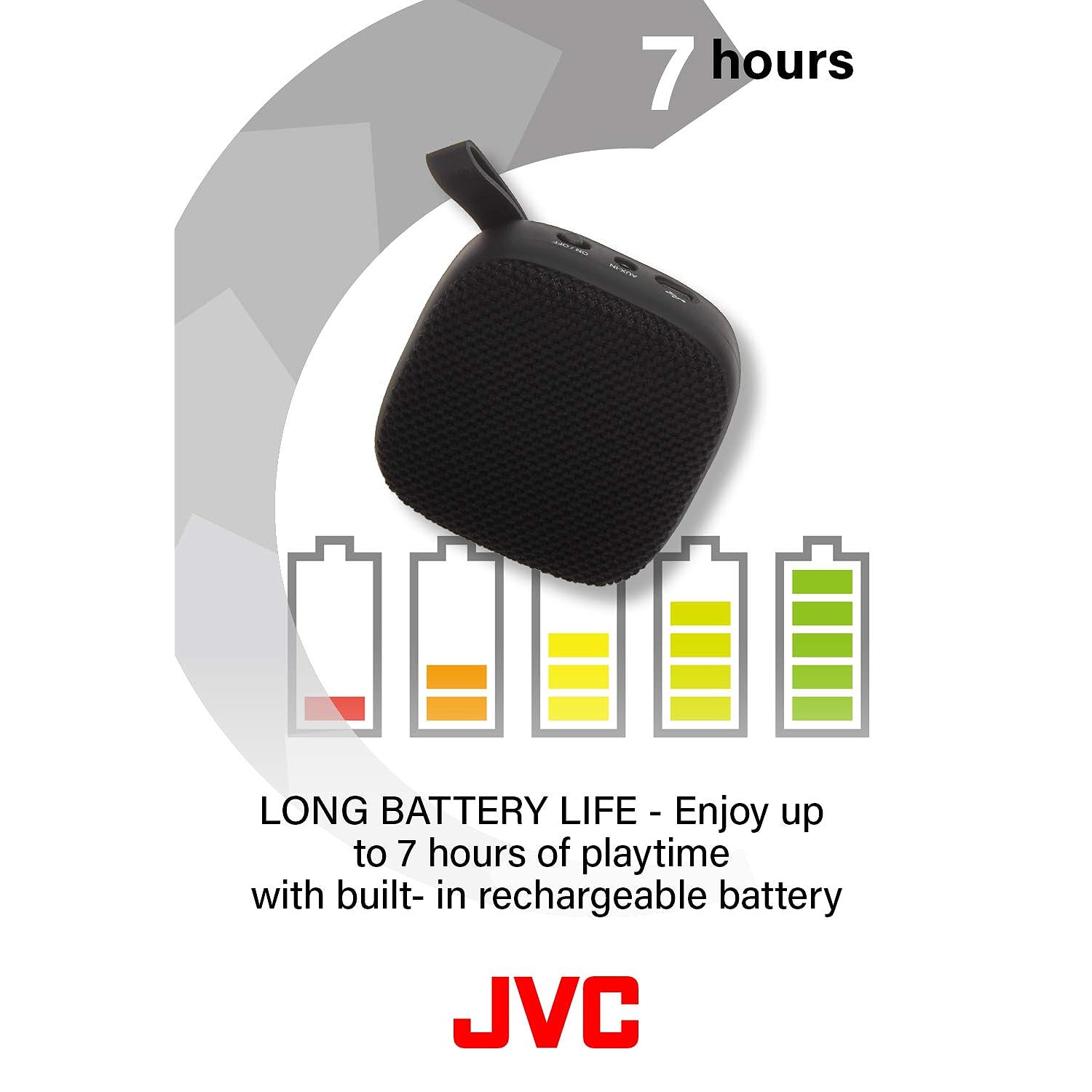 JVC Kenwood JVC Portable Wireless Speaker with Surround Sound, Bluetooth 5.0, 7-Hour Battery Life - SPSA1BTP (Pink)