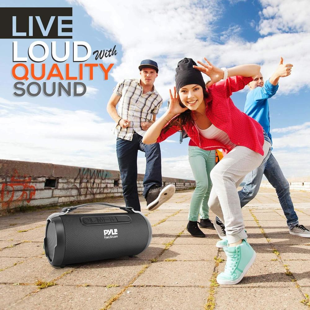 Pyle Wireless Portable Bluetooth Boombox Speaker - 200 Watt Rechargeable Boom Box Speaker Portable Music Barrel Loud Stereo System…