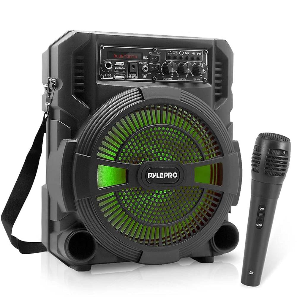 PyleUsa Portable Bluetooth PA Speaker System - 600W Rechargeable Wireless Outdoor Bluetooth Speaker Portable PA System w/ Mic…