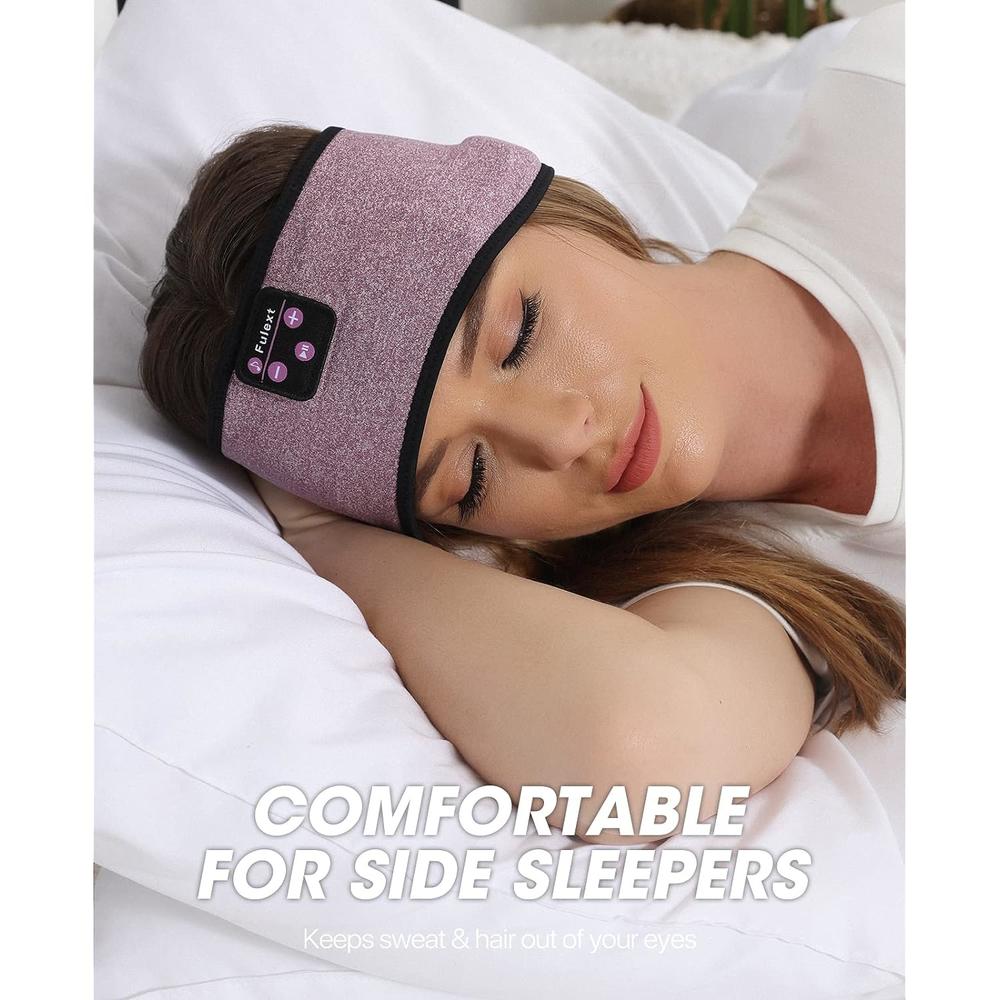 thinkstar Bluetooth Headband Headphones, Sleep Headphones Bluetooth For Side Sleepers - Sleeping Headphones Comfortable Headband With T…