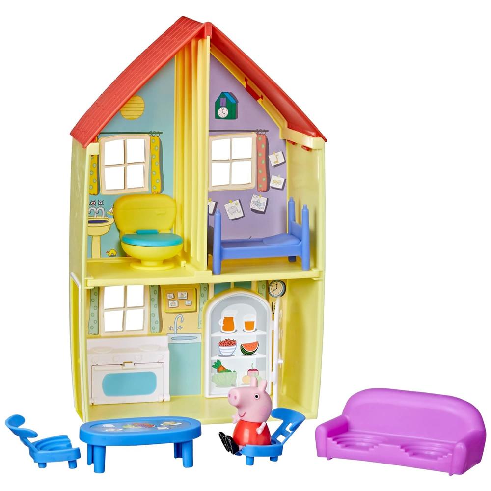 Hasbro Peppa Pig Peppa’s Adventures Family House Playset, Includes figure and 6 Fun Accessories, Preschool Toy for Ages 3 Up