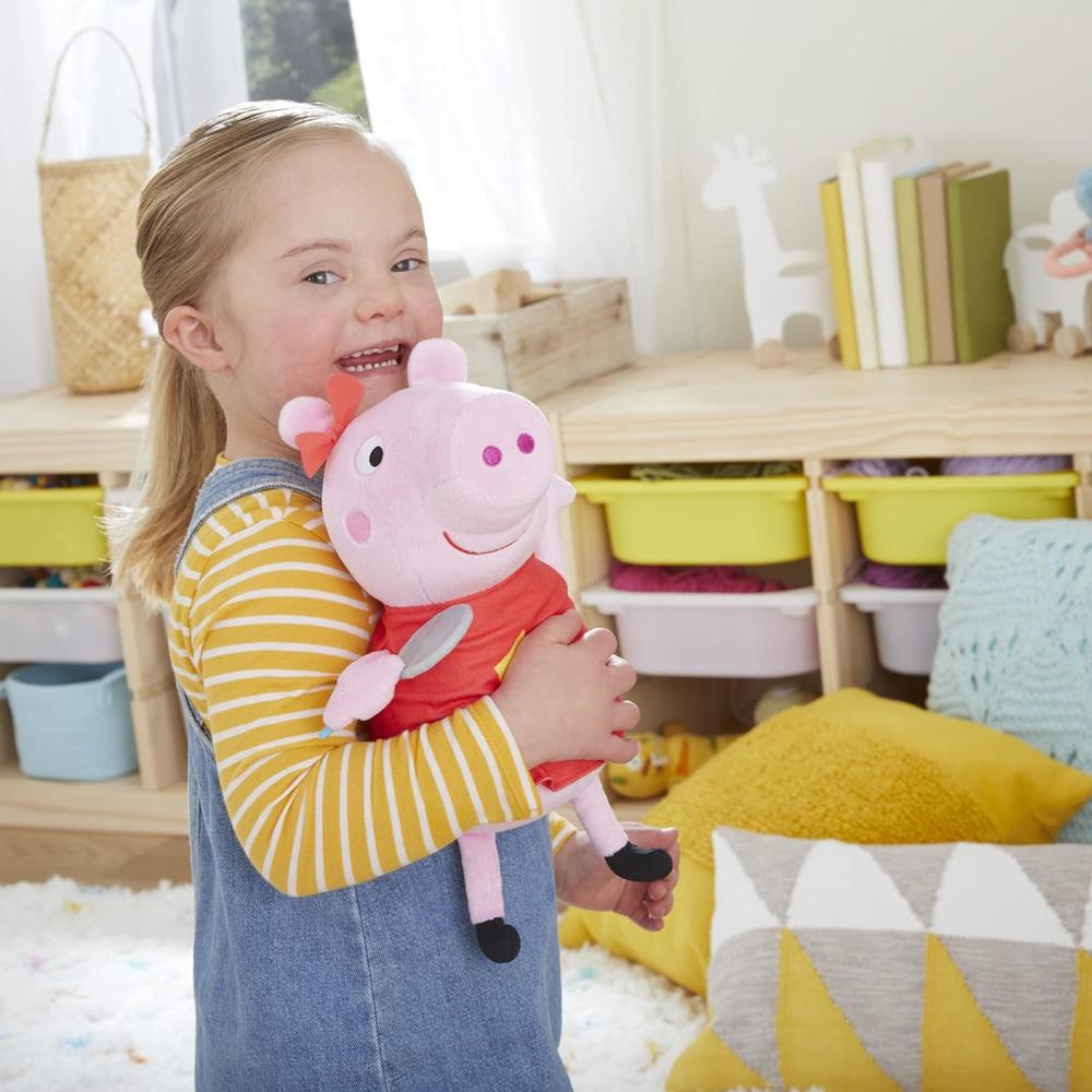 Hasbro Peppa Pig Toys Oink-Along Songs Peppa, Singing Plush Doll, Preschool Toys for 3 Year Old Girls and Boys and Up