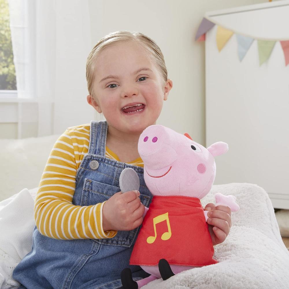 Hasbro Peppa Pig Toys Oink-Along Songs Peppa, Singing Plush Doll, Preschool Toys for 3 Year Old Girls and Boys and Up