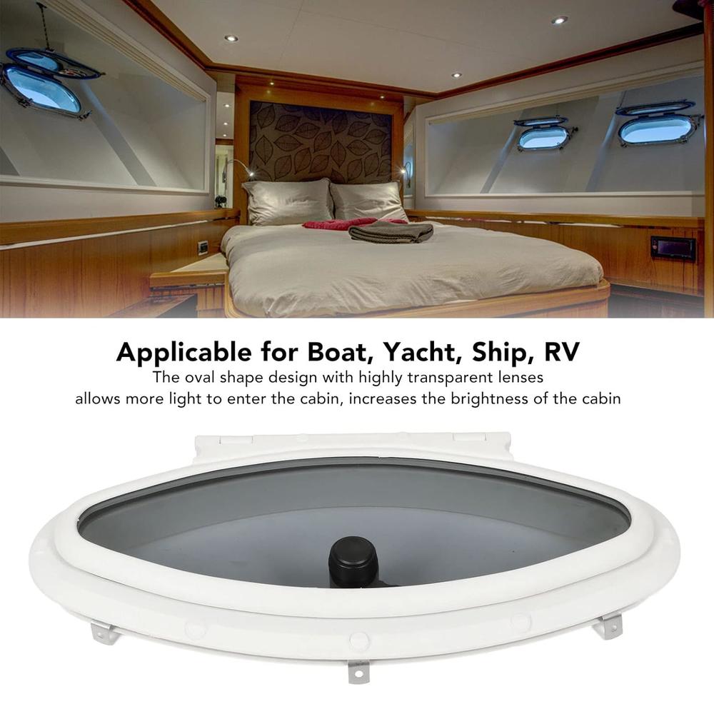 thinkstar Boat Portlight Window, Stainless Steel Anti Aging Oval ...