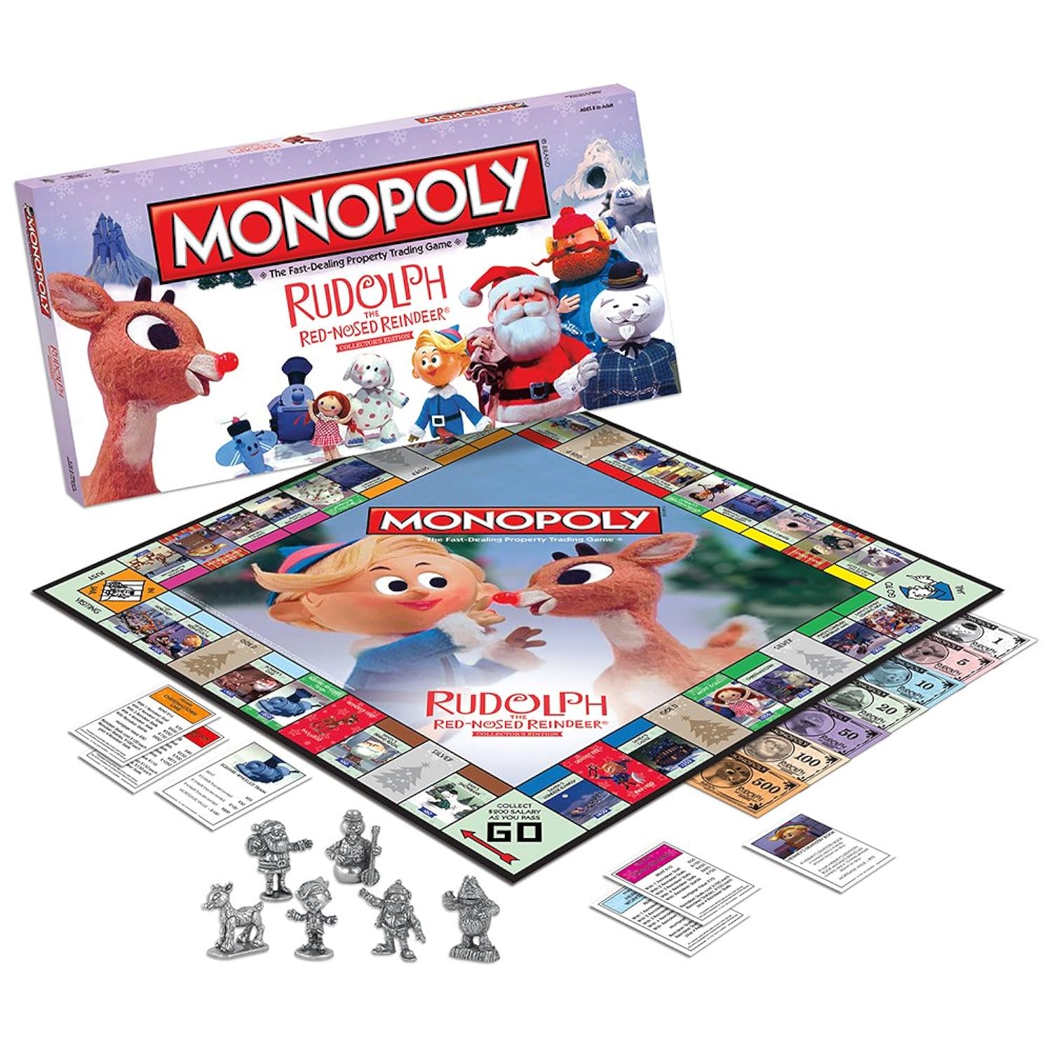 USAopoly Monopoly: Rudolph The Red-Nosed Reindeer Collector's Edition