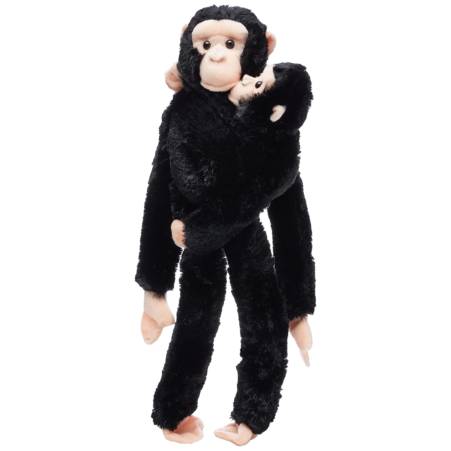 Wild Republic Chimpanzee w/baby plush, Monkey Stuffed Animal, Plush Toy, Gifts for Kids, Hanging 20 Inches