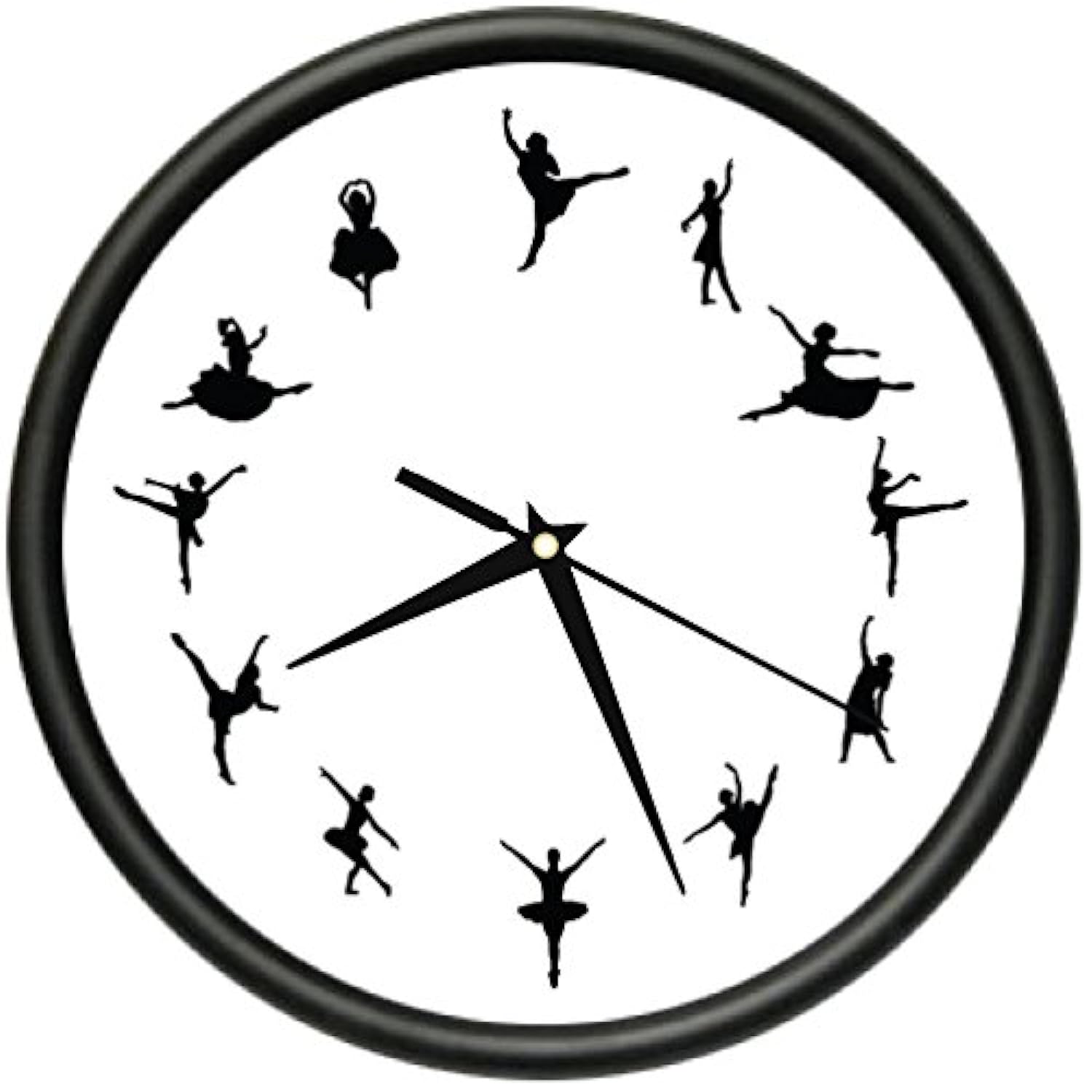 SignMission Beagle TIME Wall Clock Ballerina Dancer Ballet Leotard Shoes Gift