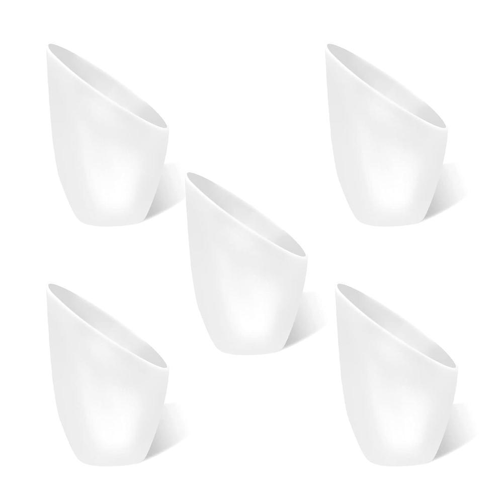 thinkstar 5 Pieces Plastic Lampshade Horseshoe Lampshade Replacement Plastic Lamp Shade White Lamp Shade Cover For Multi-Head Stand U…