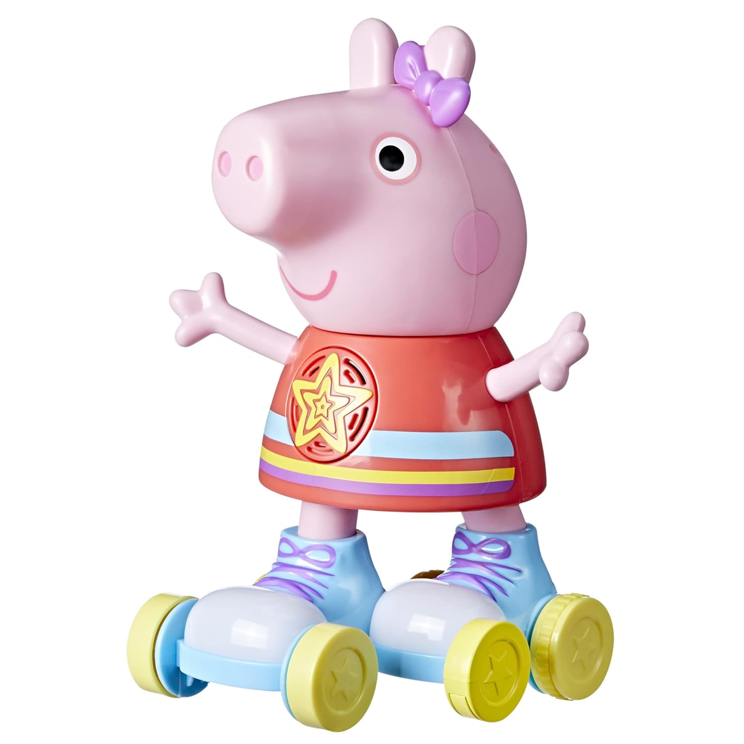 Hasbro Peppa Pig Roller Disco Peppa Roller Skating Doll, Pull-and-Go Action, 11 Inch Figures, Preschool Toys for 3 Year Old Girls …
