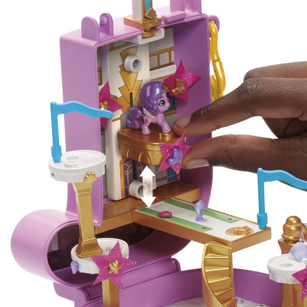 Hasbro My Little Pony Mini World Magic Compact Creation Zephyr Heights Toy, Buildable Playset with Princess Pipp Petals Pony for K…