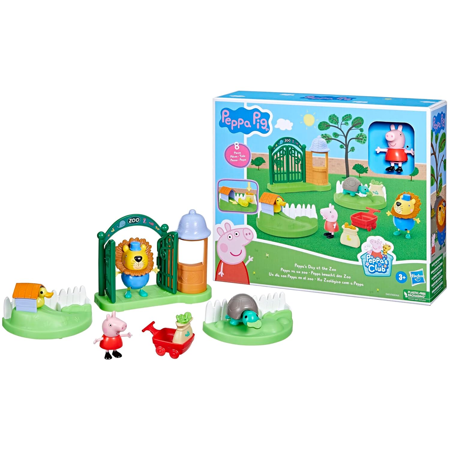 Hasbro Peppa Pig Toys Peppa's Day at The Zoo Playset, 2 Figures and 6 Themed Accessories, 3-Inch Scale Preschool Toy for Kids Ages…