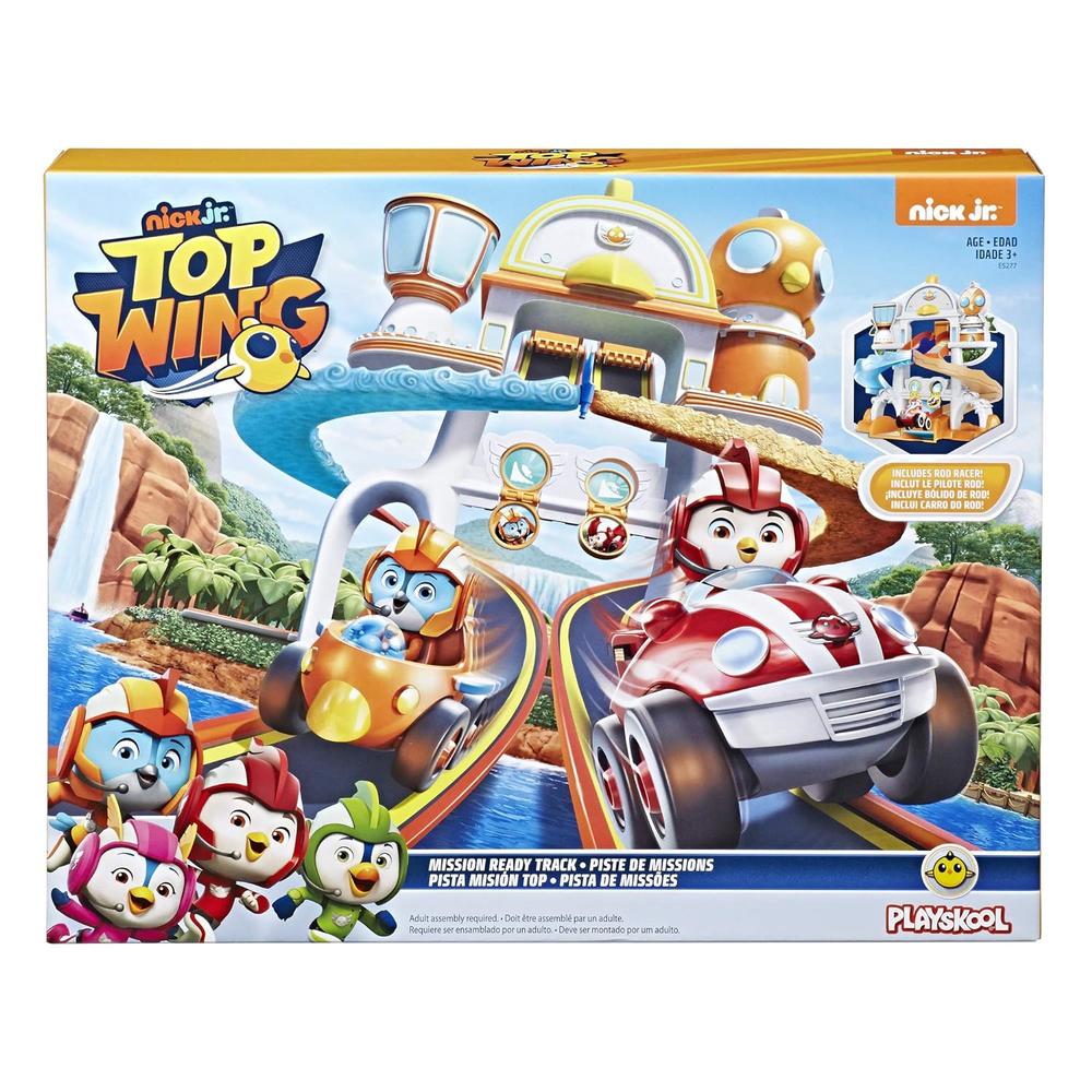 Hasbro Top Wing Mission Ready Track Playset, Includes Ramp Jump & Double Vehicle Launcher for Top Wing Vehicles, Toy for Ki…