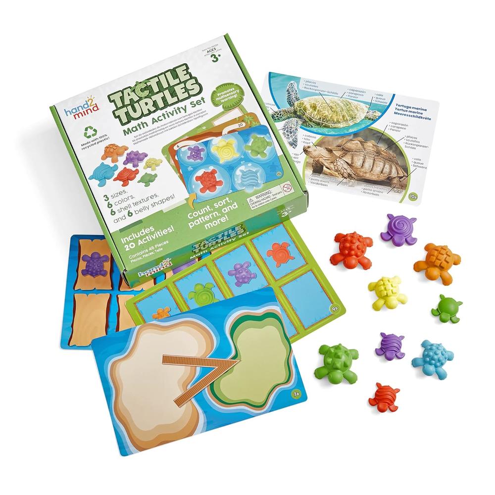 thinkstar Tactile Turtles Math Activity Set, Toddler Numbers And ...