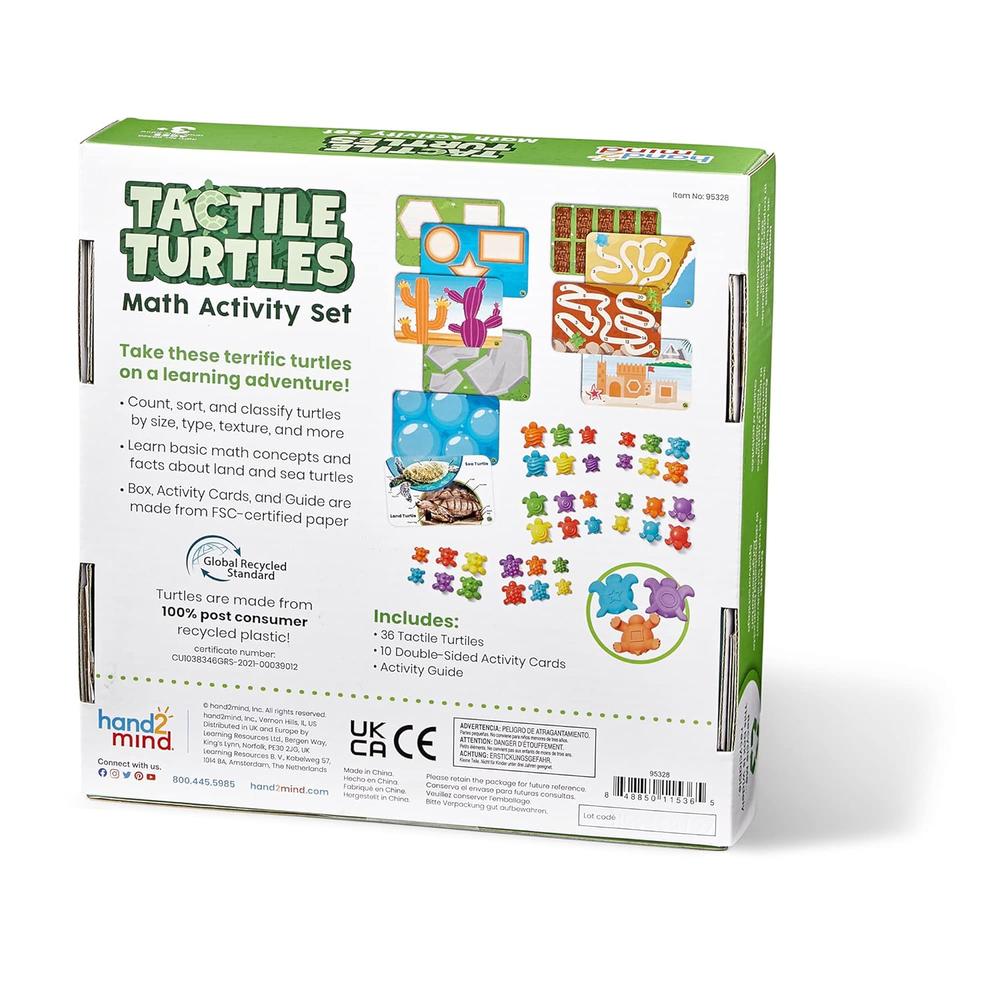 thinkstar Tactile Turtles Math Activity Set, Toddler Numbers And ...