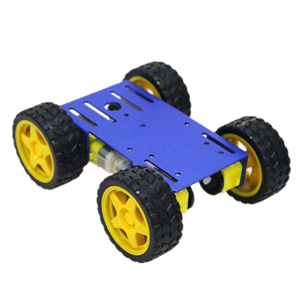 thinkstar 4Wd Robot Car Chassis Kit With Metal Robotic Frame & 4Pcs Tt Encoder Dc Motor For Arduino / Raspberry Pie / Microbit, Diy R…