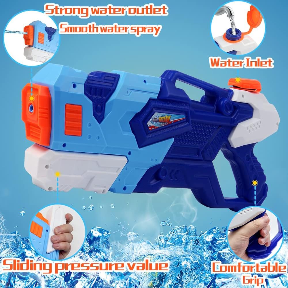 Thinkstar 2 Pack 1200Cc Super Soaker Water Guns For Adults Kids Jumbo thinkstar-2-pack-1200cc-super-soaker-water-guns-for-adults-kids-jumbo