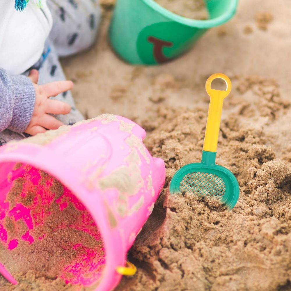 thinkstar Children S Bath Toys Plastic Sand Sifter Shovels 8Pcs Kids Sand Sifter Shovel Beach Sand Sifter With Handle Garden Beach To…