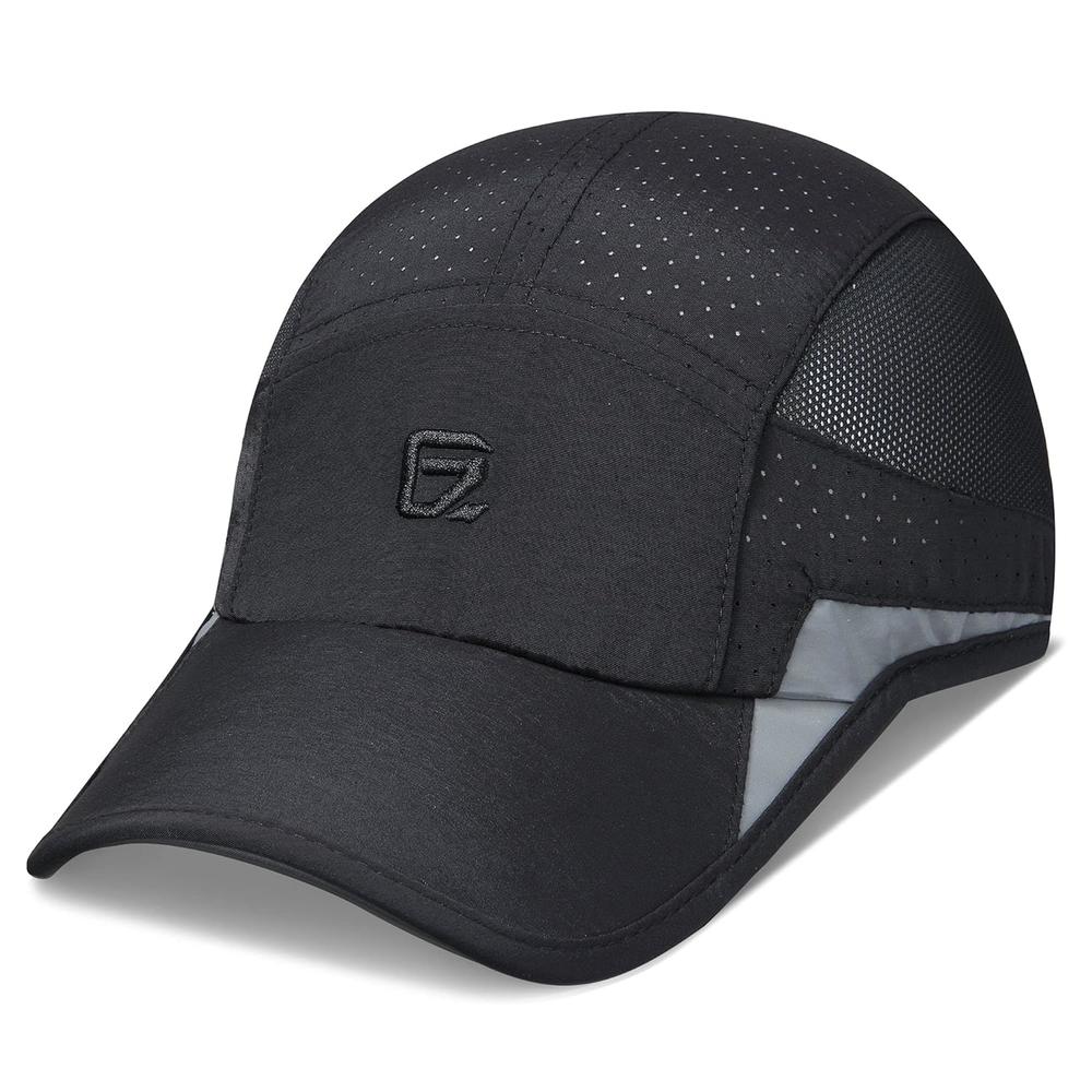 thinkstar Running Hat, Mens Outdoor Hat Unstructured Baseball Cap Upf 50 Uv Spf Exercise Run Caps Reflective Breathable Light Sun Hat…