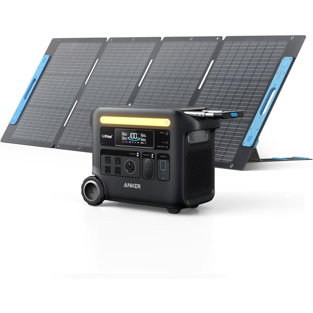Anker Play Anker SOLIX F2600 Portable Power Station 2560Wh GaNPrime Generator w/Solar Panel