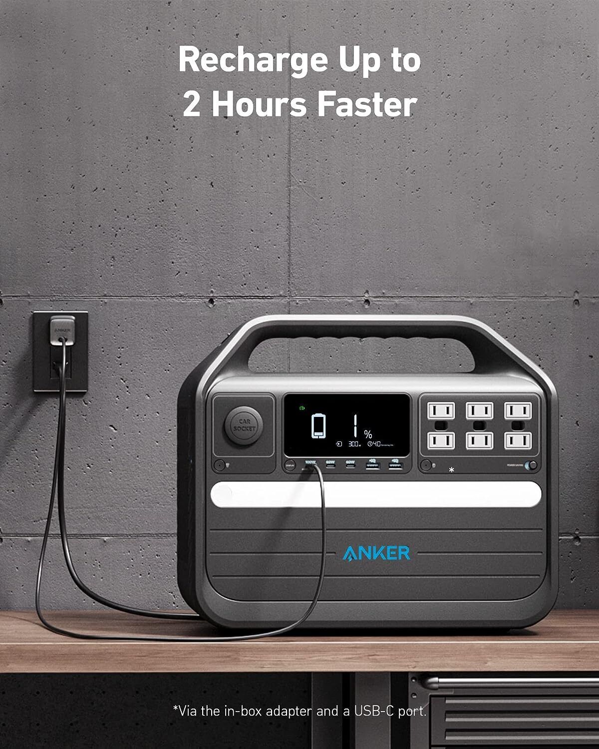 Anker Play Anker 555 Portable Power Station 1024Wh Solar Generator for Outdoor Emergency