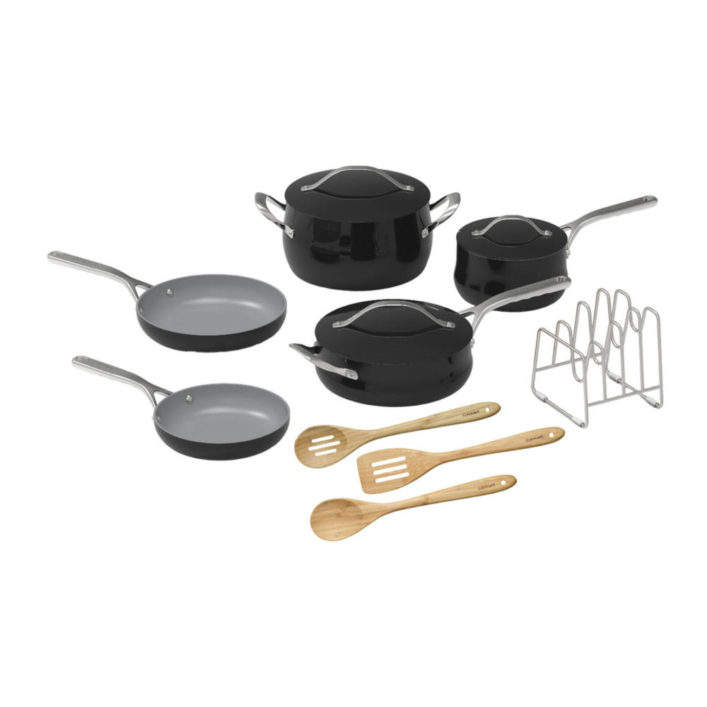 Cuisinart Nonstick Interiors 12 Piece Culinary Collection Set for KitchenBlack
