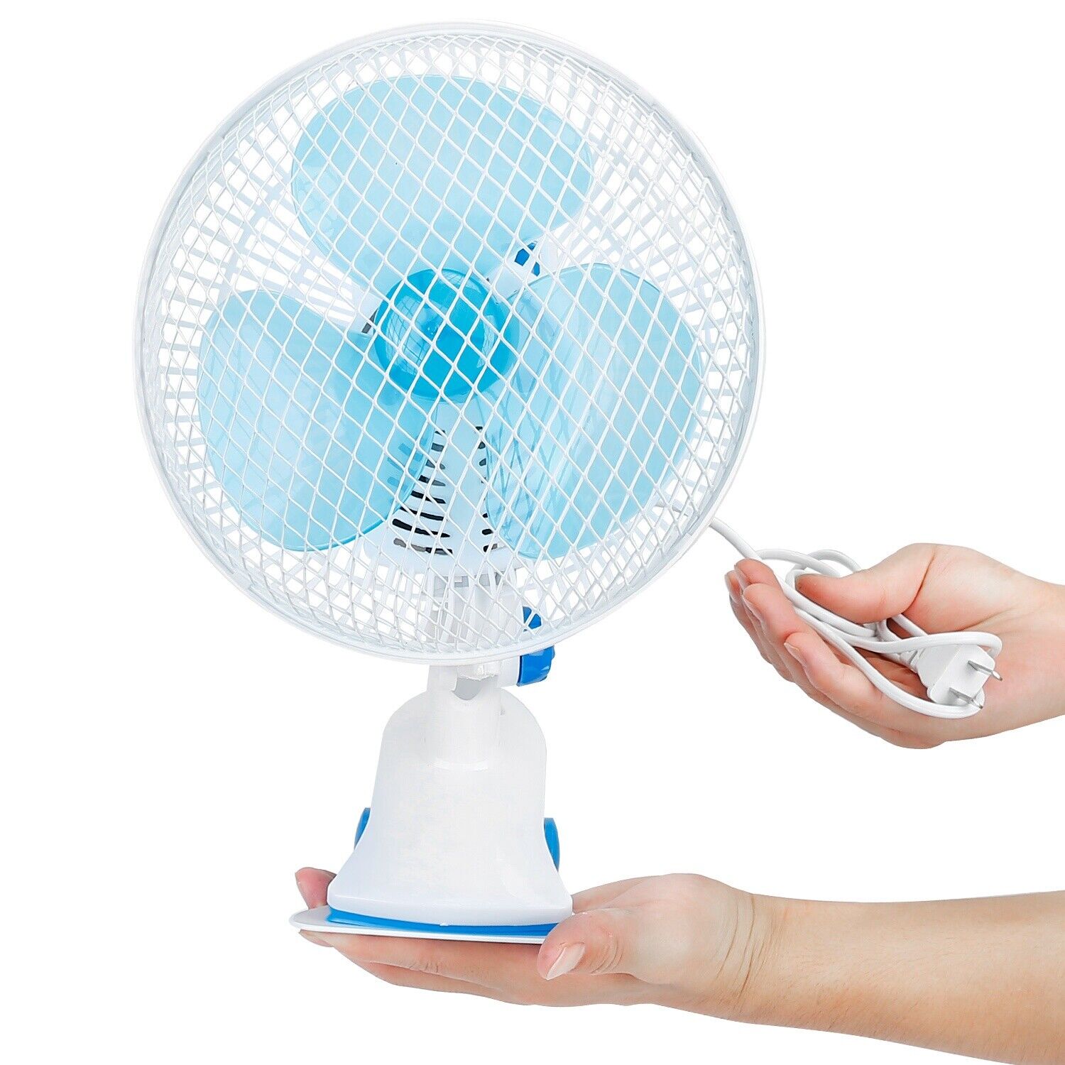 imountek 8.6" Portable Desk Fan Oscillating Fans Mini Clip Fan Stroller Cooling Fan Quiet