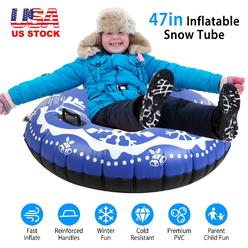 imountek 47 In Snow Tube Inflatable Snow Sled for Kids and Adults Heavy Duty 374LBS Load
