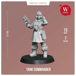 Marvel Tank Commander by Artel W 28mm Miniature Imperial Guard Female Commander
