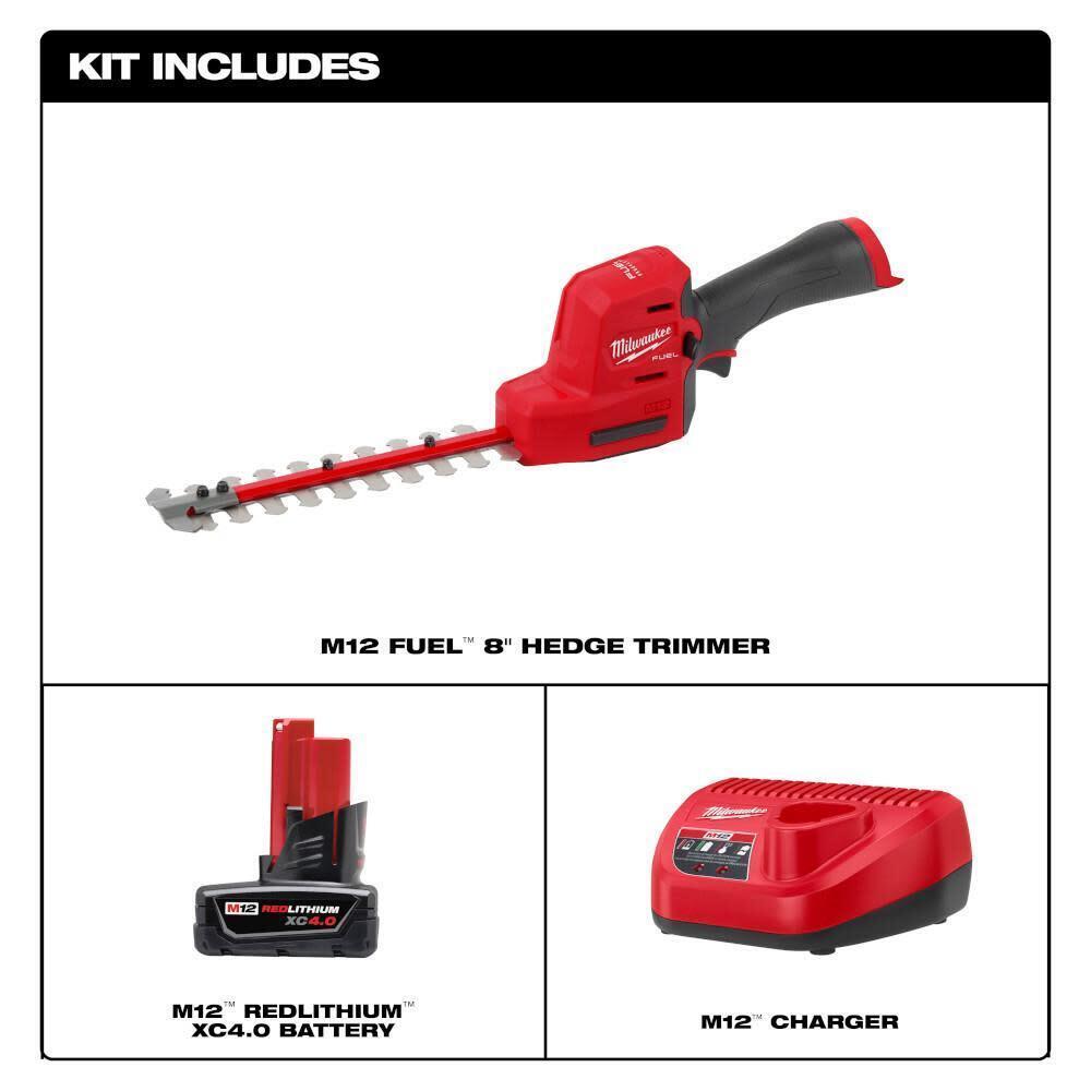 Milwaukee M12 Fuel 8Inch Hedge Trimmer