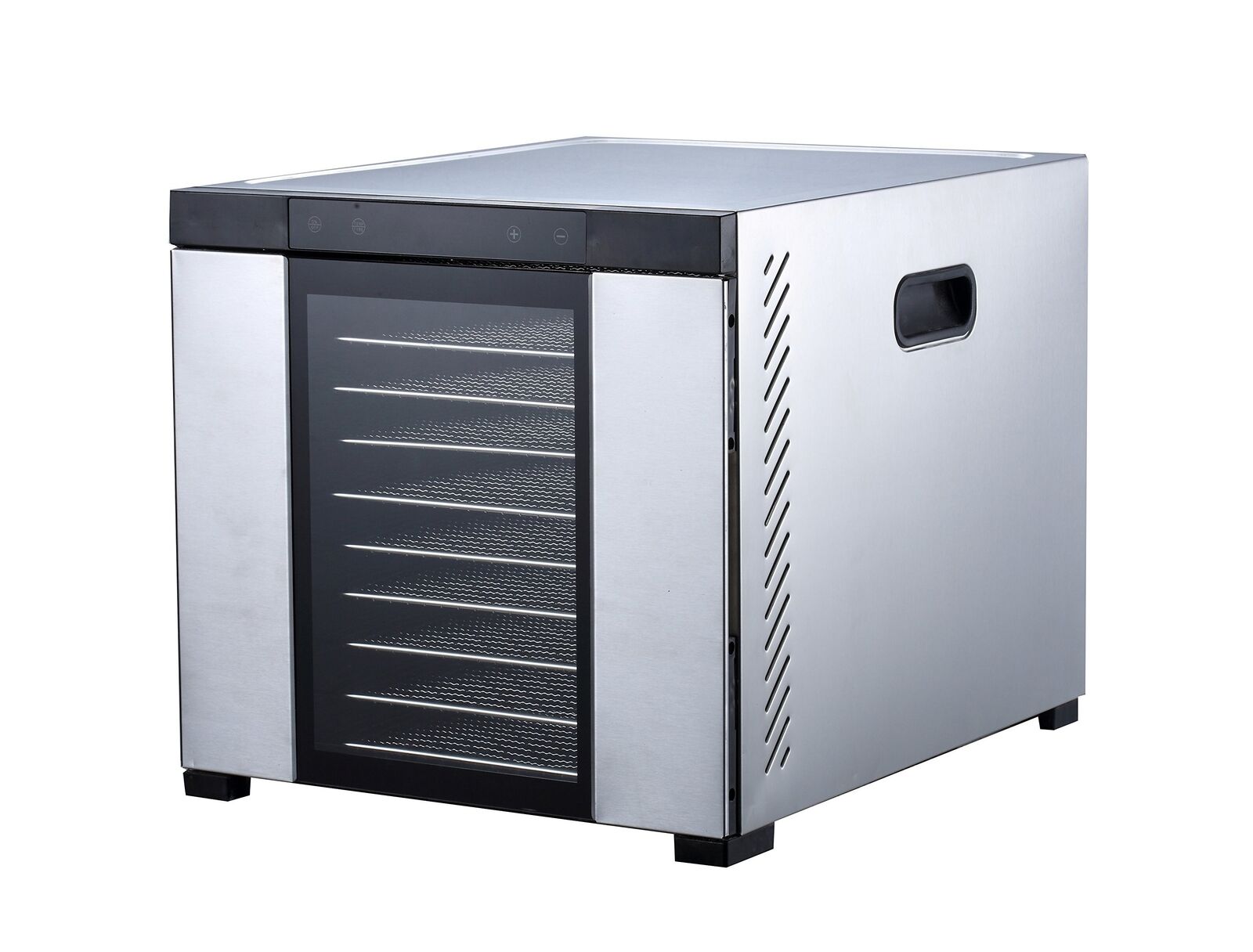 Samson "Silent" 10 Tray Stainless Steel Dehydrator with Glass Door and Digita...