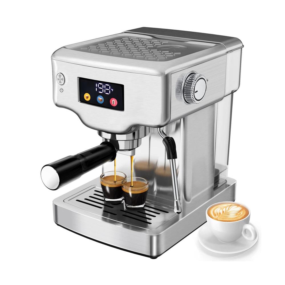 thinkstar Espresso Machine 20 Bar, Stainless Steel Espresso Machine With Milk F...