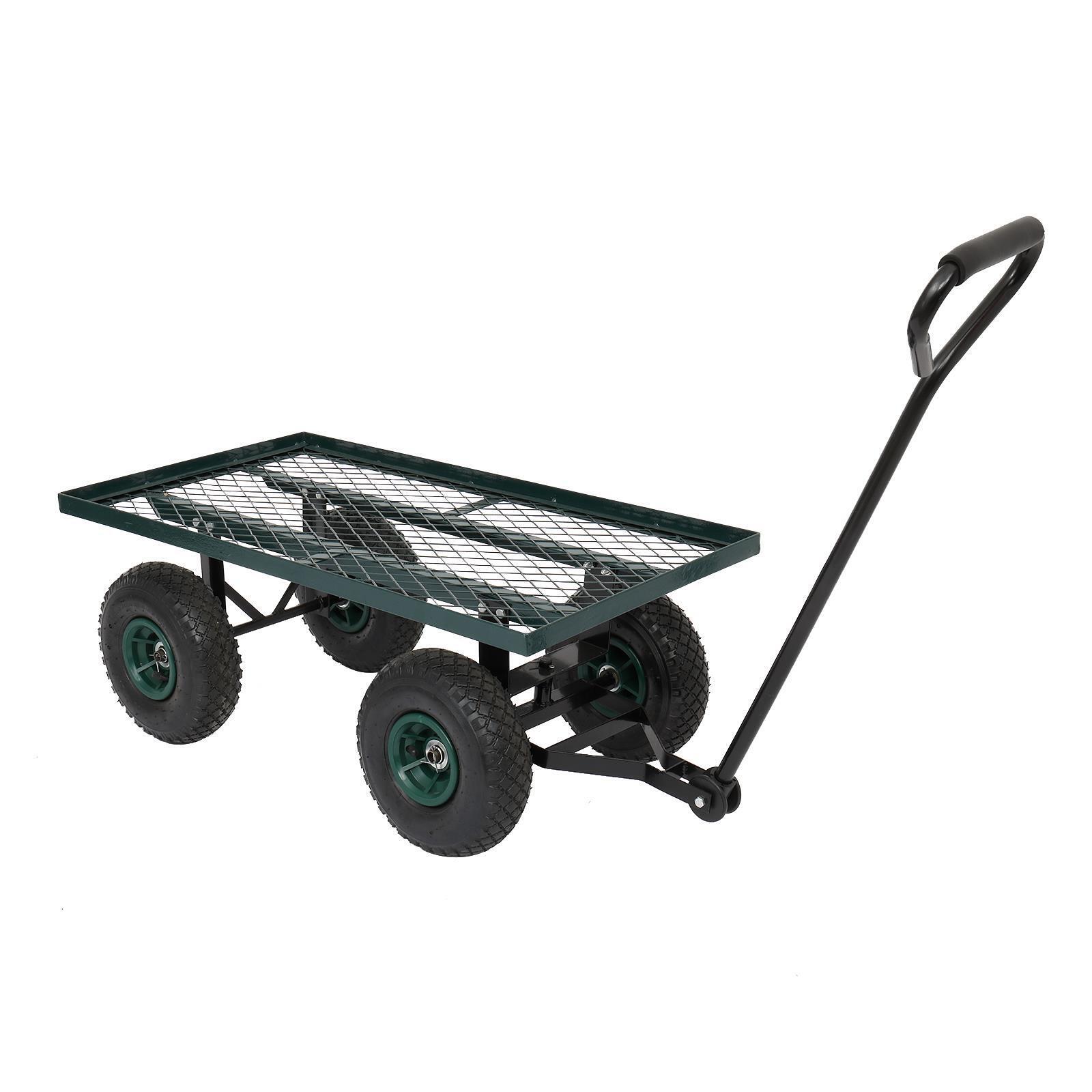 thinkstar High Quality 38" Garden Carts Yard Dump Wagon Cart Lawn Utility Cart Outdoor