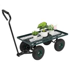thinkstar Garden Carts Yard Dump Wagon Cart Lawn Utility Cart Heavy Duty Garden Hand Tools