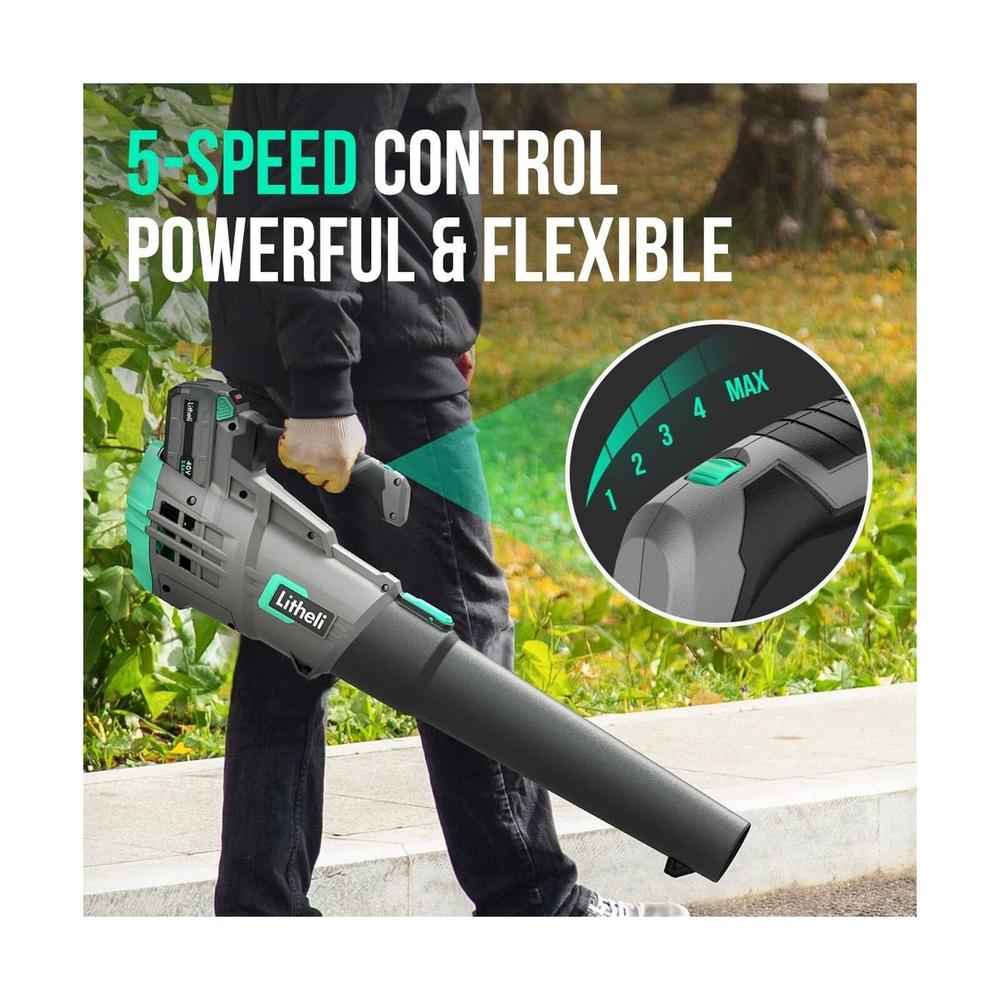 thinkstar Cordless Leaf Blower 40V, Battery Leaf Blowers For Lawn Care, Lightwe...