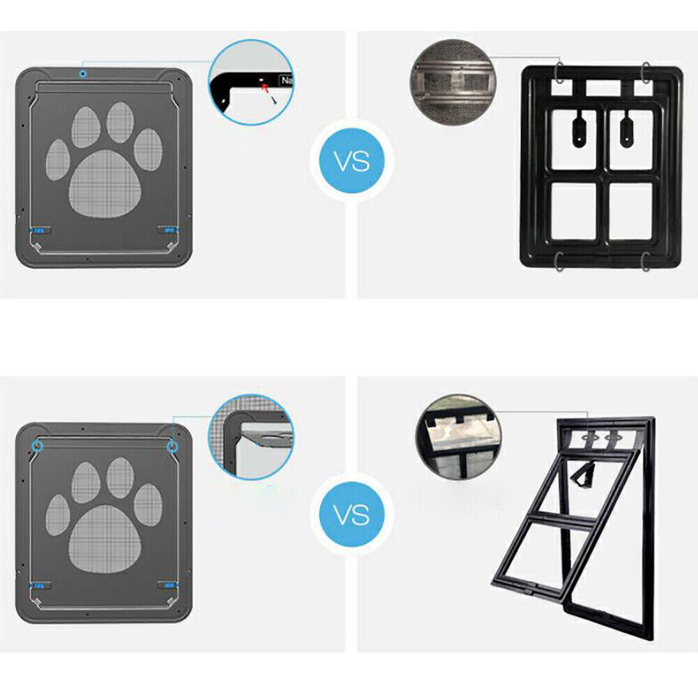 thinkstar Pet Cat Flap Door Lockable Door Screen Window Puppy Dog Magnetic Lock Door Gate