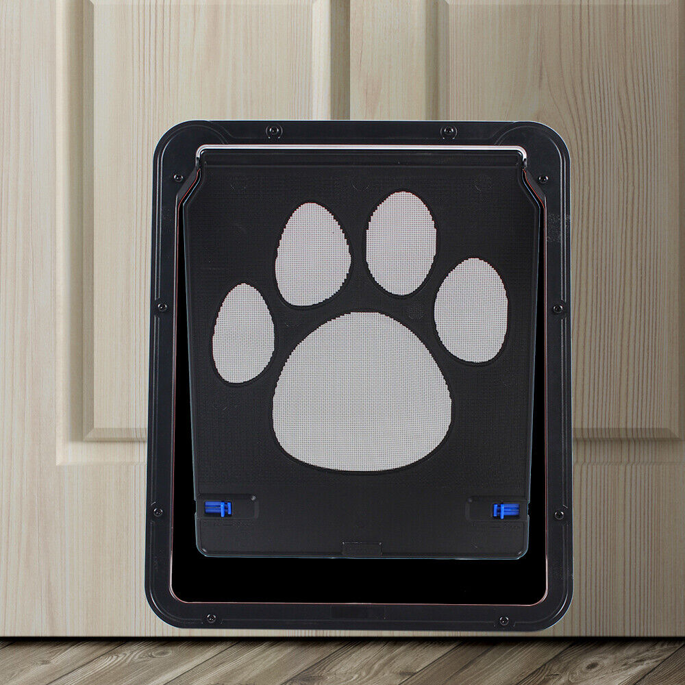 thinkstar Pet Cat Flap Door Lockable Door Screen Window Puppy Dog Magnetic Lock Door Gate