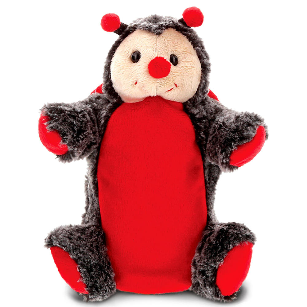 thinkstar Ladybug Plush Hand Puppet For Kids - Soft Stuffed Animal Hand Puppet