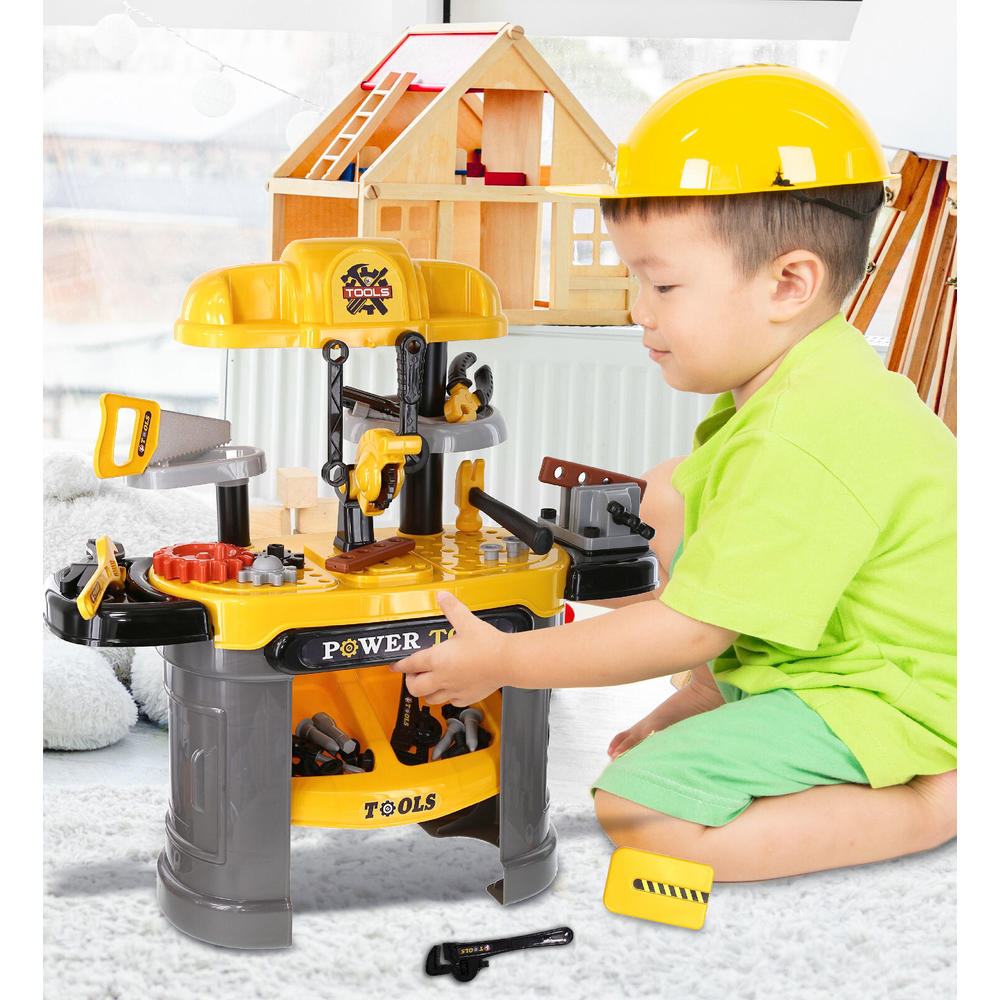 thinkstar Kids Power Tools Bench Workshop - Workbench Box Toy - 26.8 Inches