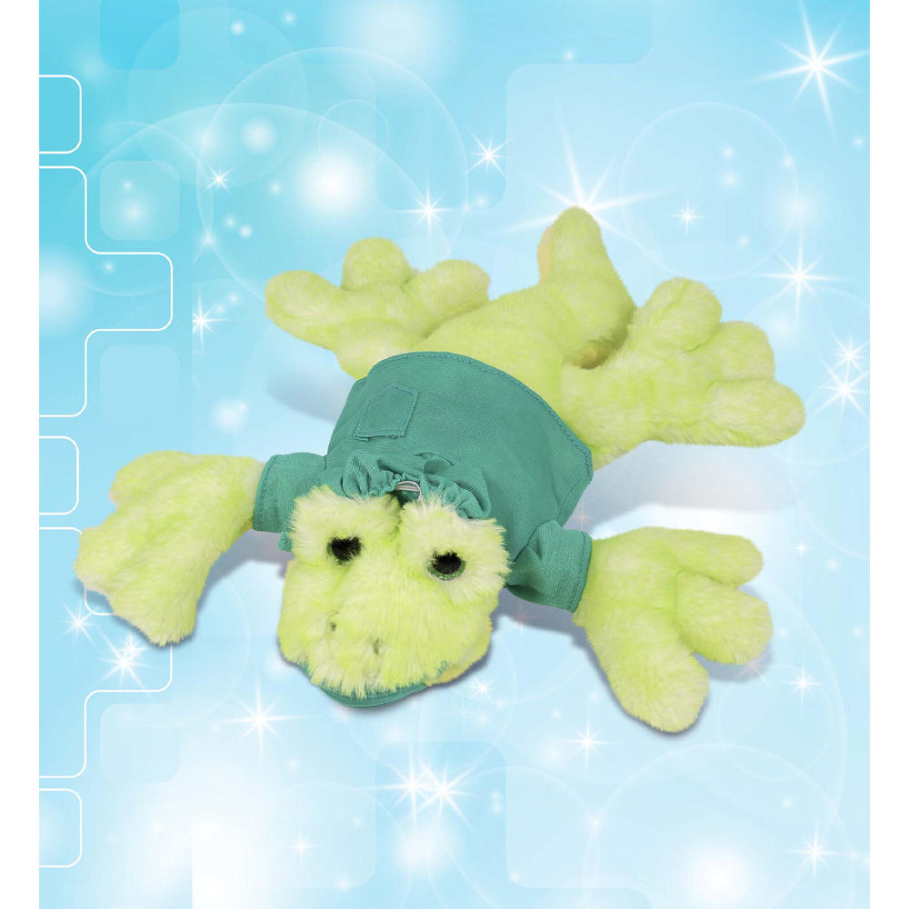 thinkstar Gecko Doctor Plush Toy With Cute Scrub Uniform And Cap - 13.5 Inches