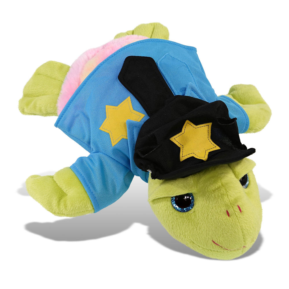 Turtle Cop thinkstar Rainbow Green Sea Turtle Police Officer Plush With Cop ...