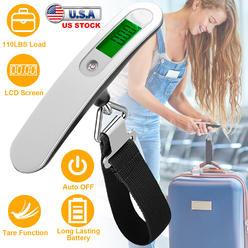 thinkstar Portable Travel Digital Lcd 110Lb / 50Kg Luggage Scale Weight Scale Hand-Grip Us